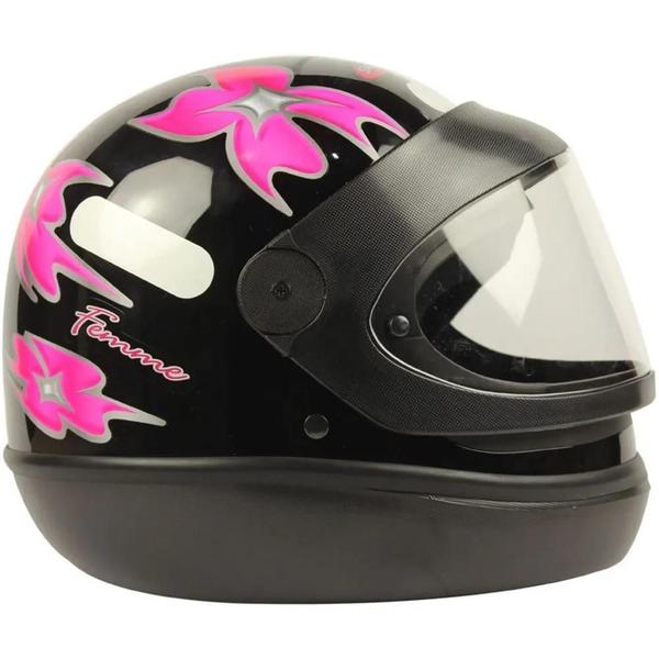 Imagem de Capacete Moto San Marino Femme Preto 56