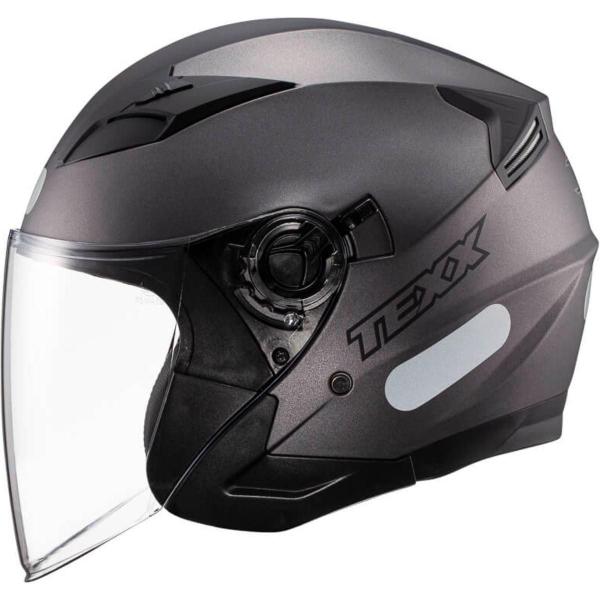 Imagem de Capacete Moto Texx Aberto Ugello Solid Chumbo