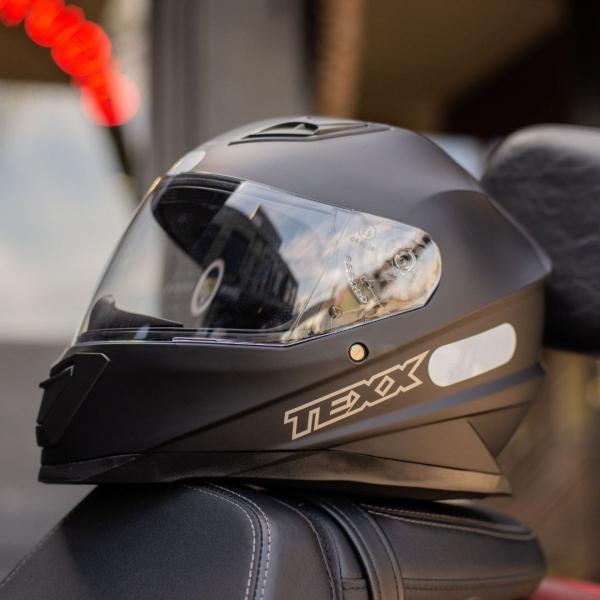 Imagem de Capacete Moto Texx Fechado Hawk Solido Preto Fosco