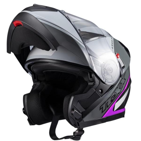 Imagem de Capacete Moto Texx Gladiator V3 Makan Com Viseira Azul