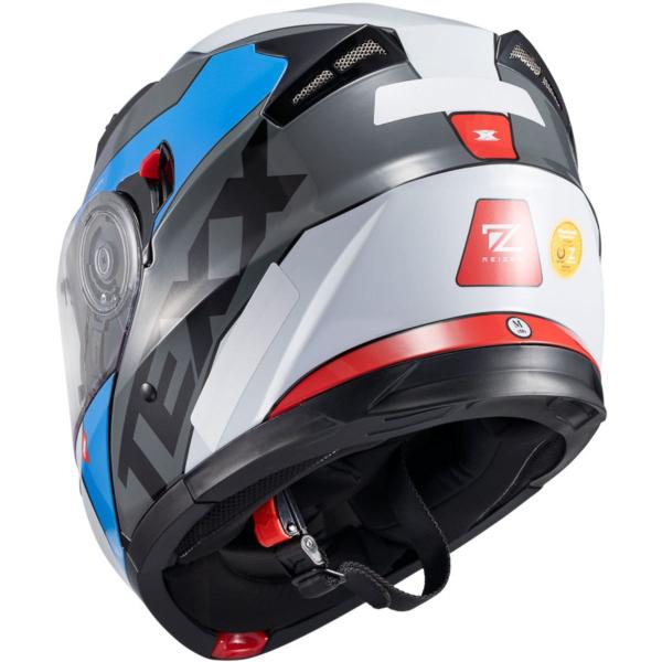 Imagem de Capacete Moto Texx Gladiator V3 Reisen Azul/Vermelho/Branco