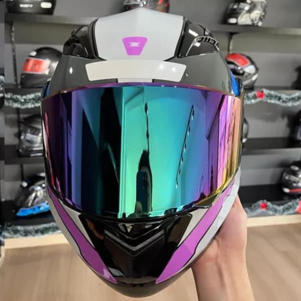 Imagem de Capacete Moto Texx Gladiator V3 Reisen + Viseira Azul