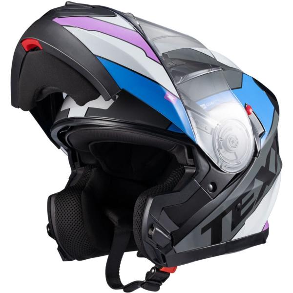 Imagem de Capacete Moto Texx Gladiator V3 Reisen + Viseira Azul