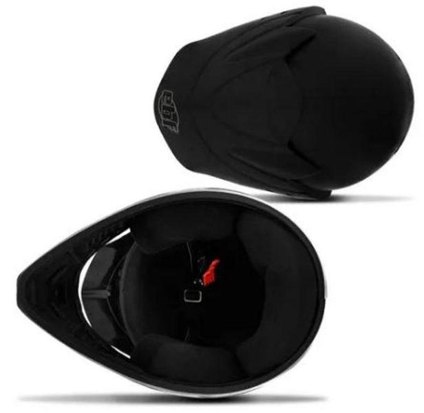 Imagem de Capacete Moto Trial New Street Vision Motard Solid EBF - EBF CAPACETES