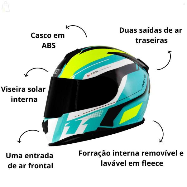 Imagem de Capacete Moto X11 Revo Pro Wsp Unissex Lançamento