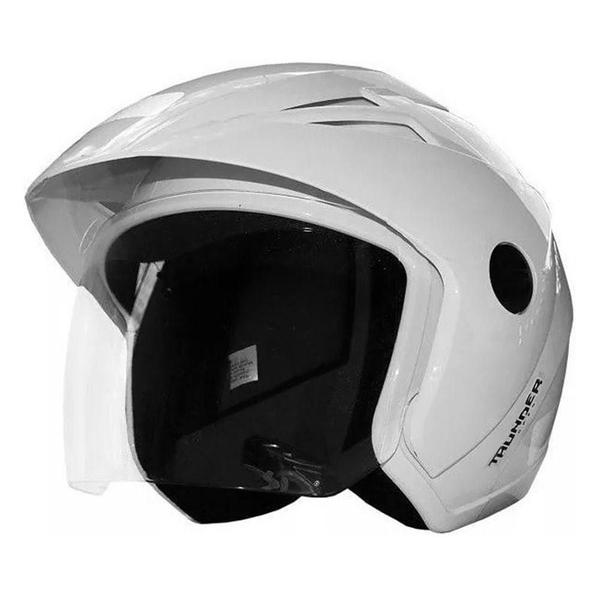 Imagem de Capacete Motociclista EBF Thunder Open Solid Aberto com Pala e Viseira