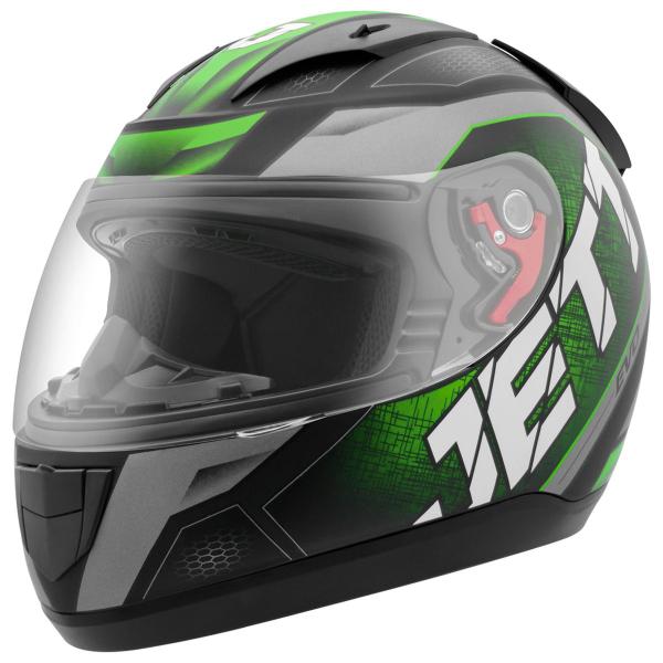 Imagem de Capacete Motociclista Urbano Feminino Masculino Fechado Jett Evo Line Fosco