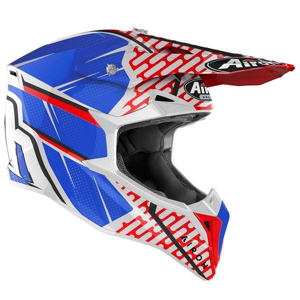 Imagem de Capacete Motocross Airoh Wraap Idol Azul Trilha Off Road