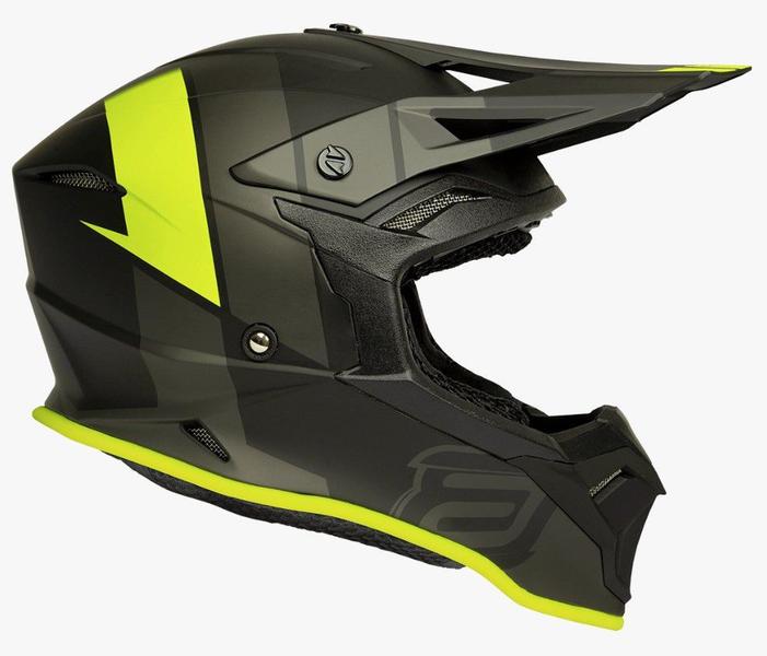 Imagem de Capacete Motocross Cross ASW Fusion 2 Seecker Preto Amarelo