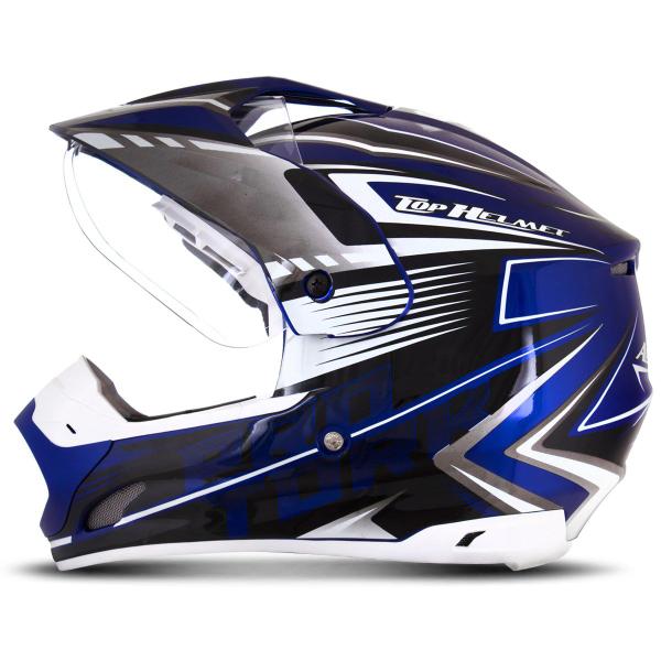 Imagem de Capacete Motocross Esportivo Pro Tork Th1 Vision Adventure Com Viseira