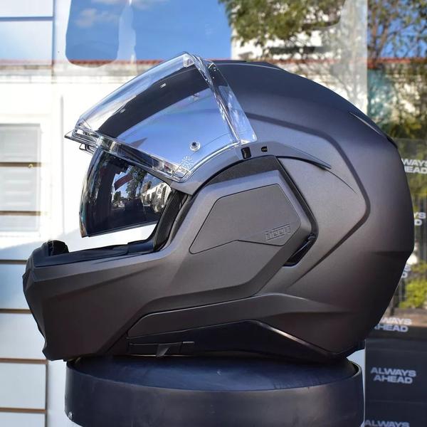 Imagem de Capacete Motoqueiro Hjc Robocop I100 180 Articulado Titanium