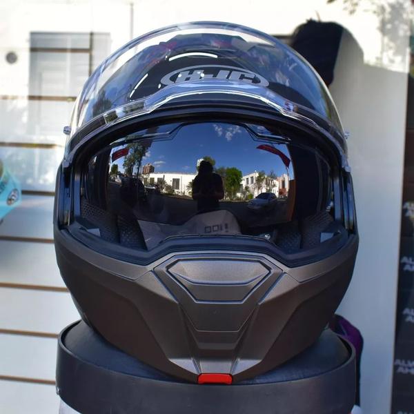 Imagem de Capacete Motoqueiro Hjc Robocop I100 180 Articulado Titanium