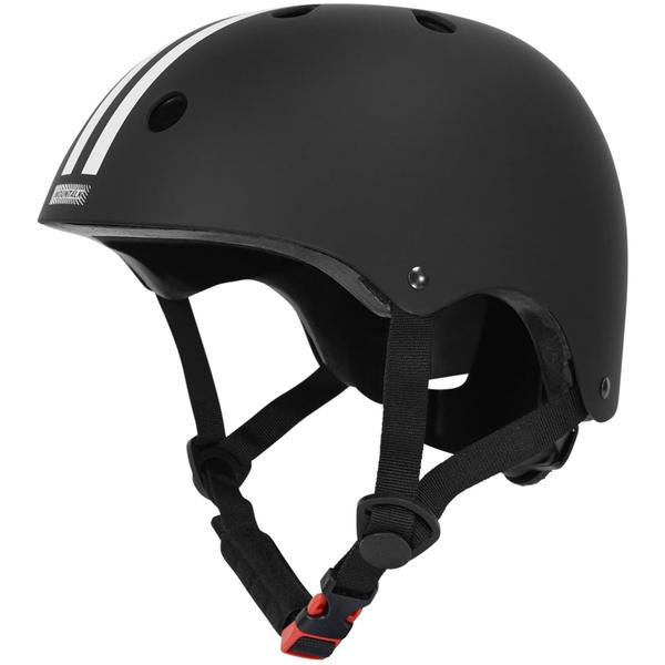 Imagem de Capacete MOUNTALK Skateboard/Bike Kids de 1 a 14 anos preto fosco