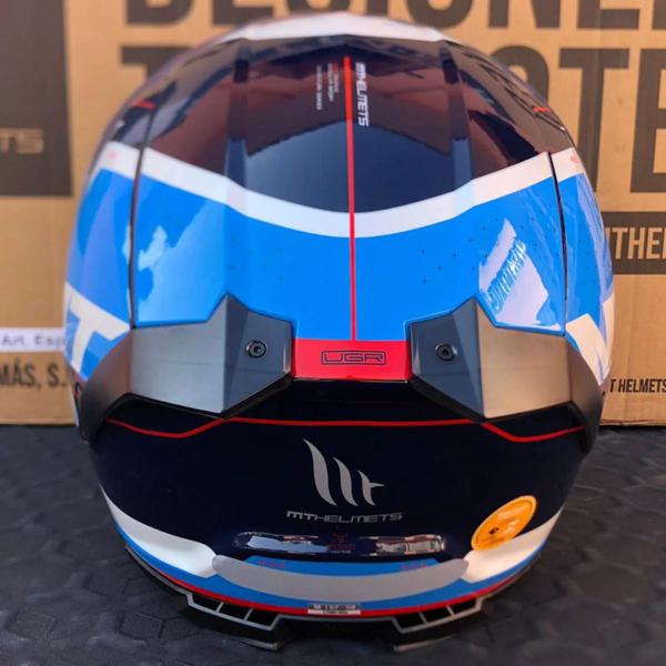 Imagem de Capacete MT Helmets ATOM 2 Edix D7 Azul Brilho