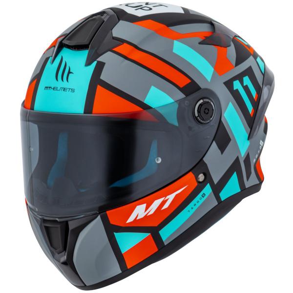 Imagem de Capacete Mt Helmets Targo S Sergio Garcia 23 C7 Azul Fosco