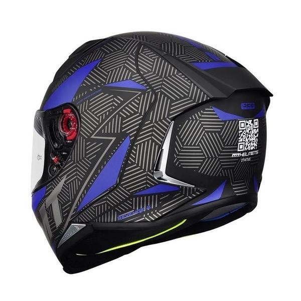 Imagem de Capacete MT Revenge 2 Status Matte Black Blue