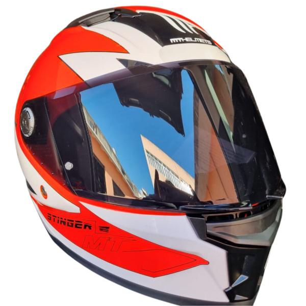 Imagem de Capacete Mt Stinger 2 Grand Prix C5 Japão Motegi + Vis Fumê