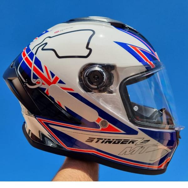 Imagem de Capacete Mt Stinger 2 Grand Prix Reino Unido Uk Inglaterra