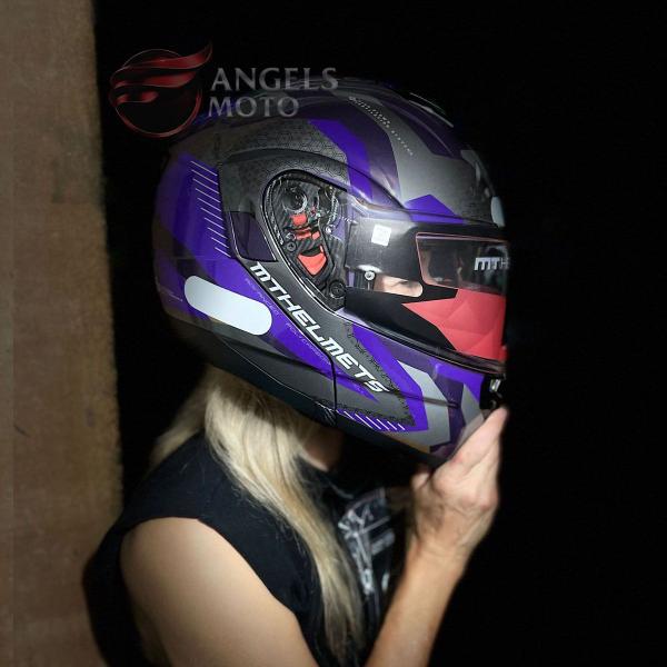 Imagem de Capacete MT SV Atom Hybrid Pink Purple