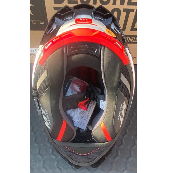 Imagem de Capacete Mt Thunder 4 Pental Azul Vermelho + Viseira Azul