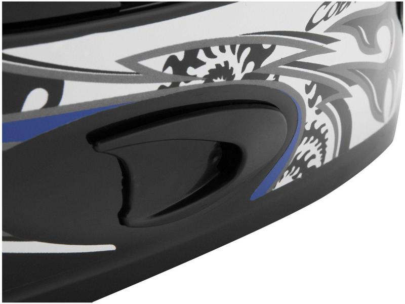 Imagem de Capacete MX Cobra Plus Mixs Preto e Azul - Tam. 60