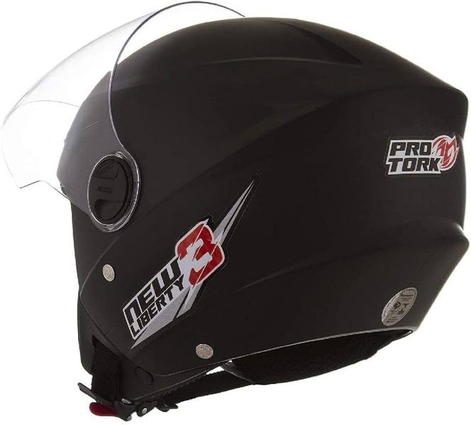 Imagem de Capacete New Liberty 3 Preto Pro Tork Aberto 