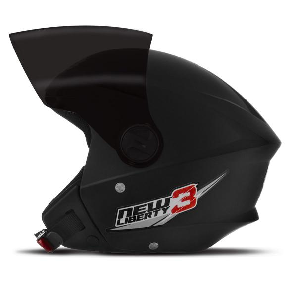 Capacete New Liberty 3 Three Viseira Fumê Moto Aberto Pro Tork Segurança Proteção Adulto Capacete New Liberty 3 Three Viseira Fumê Moto Aberto Pro Tork Segurança Proteção Adulto