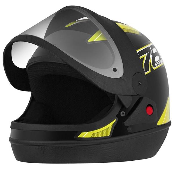 Imagem de Capacete New Sport Preto/Amarelo Tamanho 56 CAP-741PTAM Pro Tork