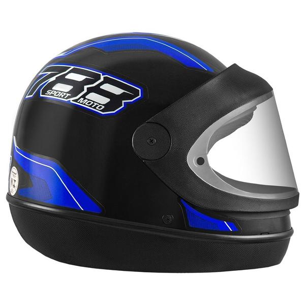 Imagem de Capacete New Sport Preto/Azul Tamanho 56 CAP-741PTAZ Pro Tork