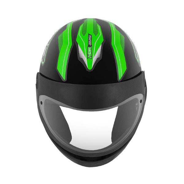 Imagem de Capacete New Sport Preto/Verde Tamanho 56 CAP-741PTVD Pro Tork