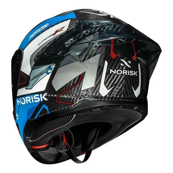 Imagem de Capacete Norisk Carbon R Rider Azul e Vermelho