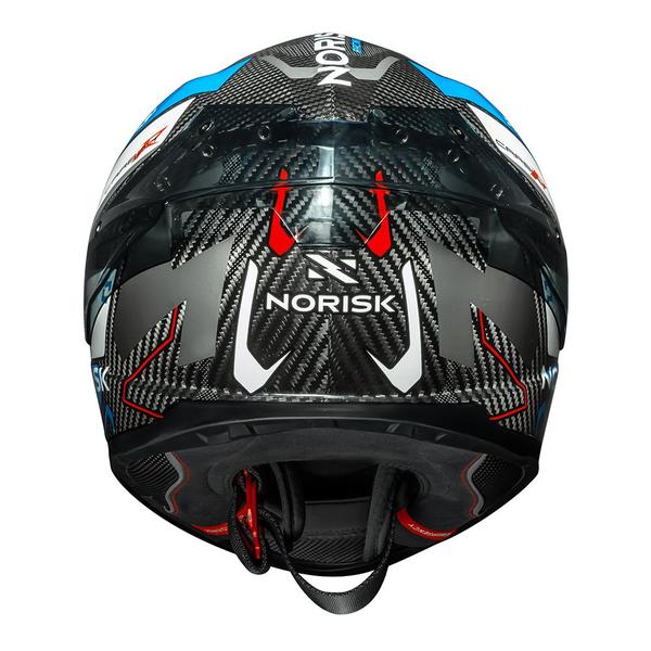 Imagem de Capacete Norisk Carbon R Rider Azul e Vermelho