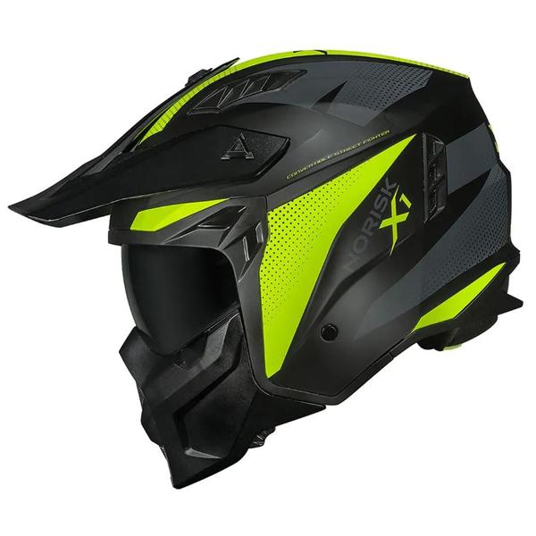 Imagem de Capacete Norisk Darth II X1 Matte Black HV Yellow