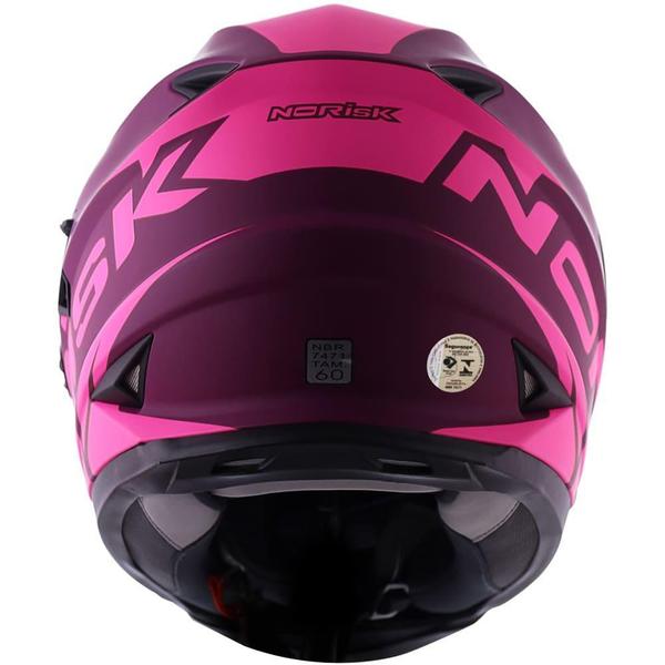 Imagem de Capacete Norisk Ff302 Manty Roxo E Rosa Tamanho:60