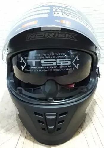 Imagem de Capacete Norisk Ff302 Monocolor Matte Black C/ Viseira Solar