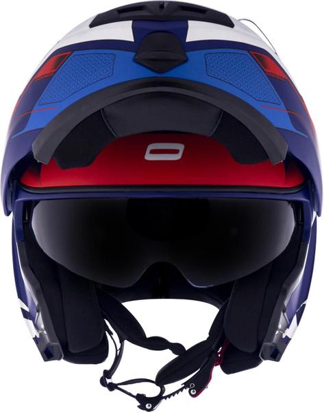 Imagem de Capacete norisk ff345 robocop route speedmax fosco azul branco vermelho