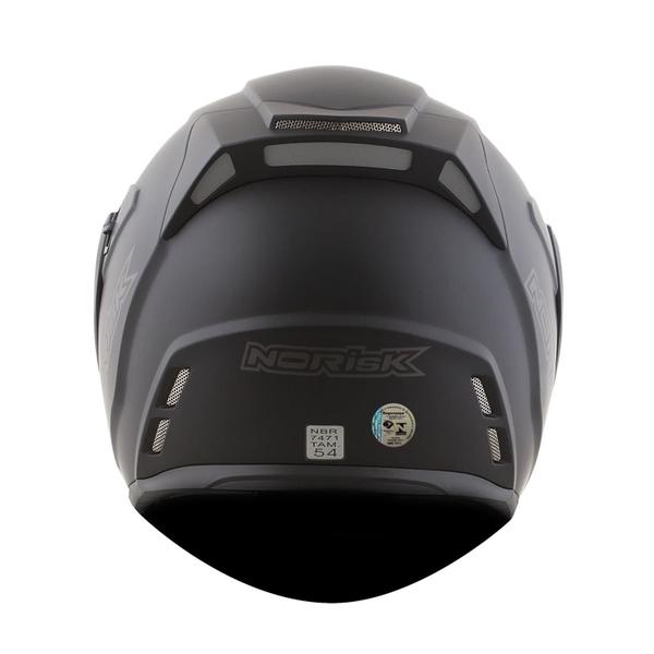 Imagem de Capacete norisk ff345 route escamoteável monocolor preto fosco