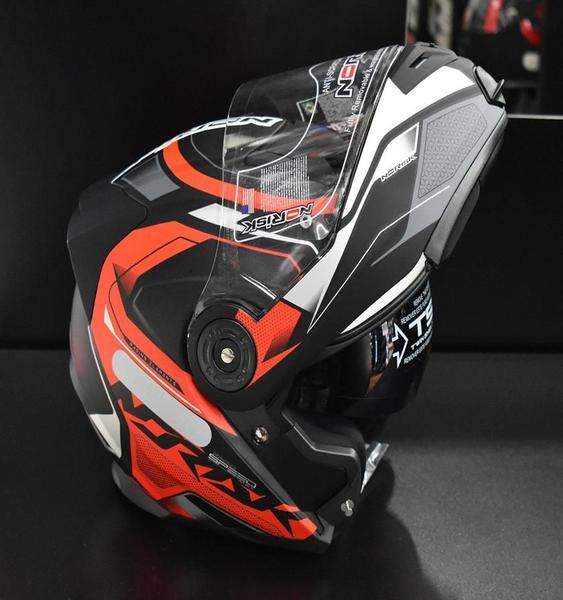 Imagem de Capacete Norisk Ff345 Route Speedmax Preto Vermelho Fosco