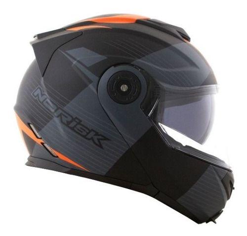 Imagem de Capacete Norisk FF345 Route Stroke Preto Cinza Laranja