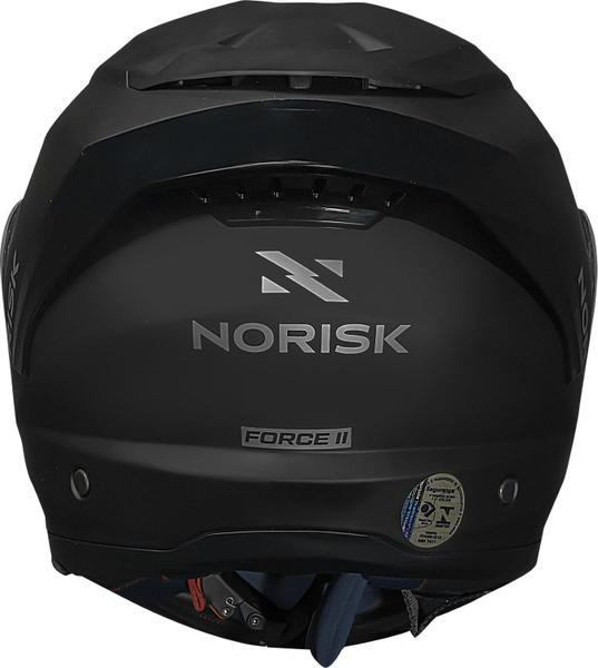 Imagem de Capacete Norisk Force 2 Monocolor Preto Fosco Articulado Estamoteável Robocop