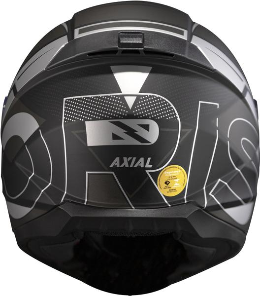 Imagem de Capacete Norisk Razor Axial Prata + Viseira Fumê Moto