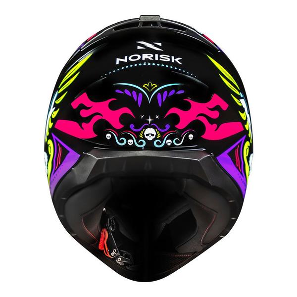 Imagem de Capacete Norisk Razor Circus Preto e Rosa Brilhante