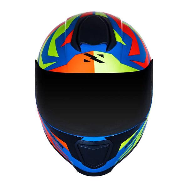 Imagem de Capacete Norisk Razor Cutting Azul Fluo Amarelo Vermelho