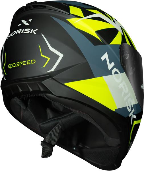 Imagem de Capacete norisk razor godspeed fosco azul verde