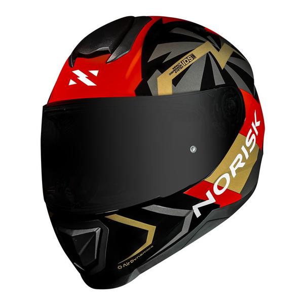 Imagem de Capacete Norisk Razor Gogspeed Vermelho/Dourado