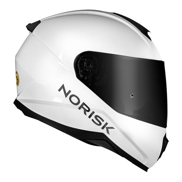 Imagem de Capacete Norisk Razor Monocolor Branco Brilhante Moto Motoqueiro