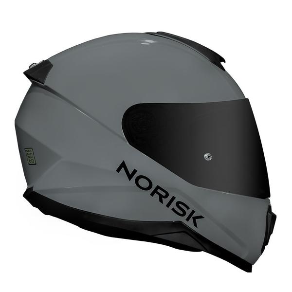 Imagem de Capacete Norisk Razor Monocolor Nardo Gray Brilhante Moto Motoqueiro