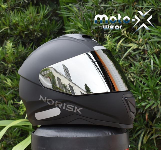 Imagem de Capacete Norisk Razor Monocolor Preto Fosco Fechado Moto