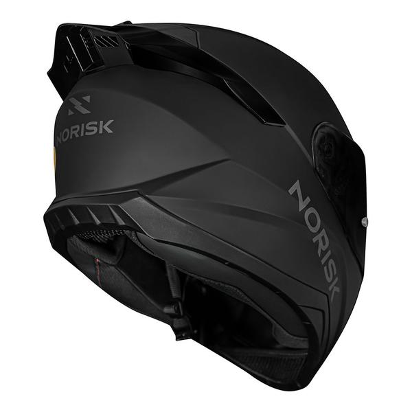 Imagem de Capacete Norisk Razor Monocolor Solid Edition Preto Fosco Com Viseira Fumê e Aerofólio