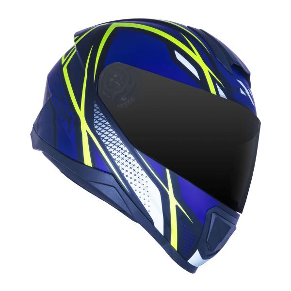 Imagem de Capacete Norisk Razor Ninja Fosco Azul Amarelo